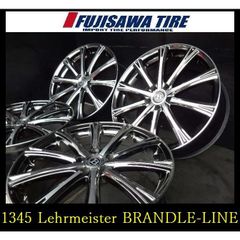 【1345】★Lehrmeister BRANFLE-LINE◆20x8.5J 5穴 PCD114.3 +45◆4本◆ヴェルファイア アルファードなど