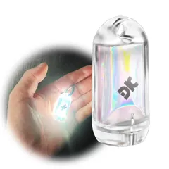 DOKEEP 超ミニ LEDライト ランタン 超軽量 11g USB充電式 EDC 高輝度 ミニ 懐中電灯 3モード 250ルーメン ポケットライト 防水 超小型 ミニ投光器 点灯3~50時間 (ホワイト+レッド)