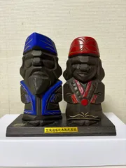 北海道のお土産、アイヌの木彫り人形、
