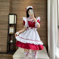 メイド服 ショート丈 メイドコスプレ セクシーコスチューム ハロウィン メイド喫茶 コスプレ 上下セット 可愛い ハロウィン衣装 舞台衣装 仮装 女装 イベント 余興 学園祭 halloween45