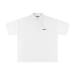 カーハート Carhartt ポーロシャツ 刺繍ロゴ ユニセックス 並行輸入品 ブラック ホワイト ネイボー S M L XL