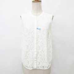 プラダ PRADA シルク サテン ブラウス 長袖 プルオーバー