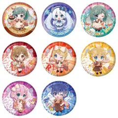 [중고] 배지 ·빈즈 총 8 종 세트 캔 배지 [가샤 폰 복권 하츠네 미쿠 스노우 미쿠 아소와 ~SNOW MIKU 2024~] C상