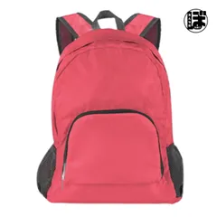 【送料無料】リュックサック ピンク 折りたたみ 生活防水 男女兼用 防災