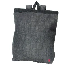 ハリウッドランチマーケット HOLLYWOOD RANCH MARKET H.R.REMAKE 2WAY トートバッグ リュックサック デニム ワンポイント刺繡 黒 ブラック ■U90 Xのサムネイル