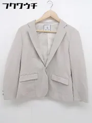 ◇ ROPE PICNIC ロペピクニック シングル1B 長袖 テーラード ジャケット サイズ38 ピンクベージュ系 レディース 【1105170000863】