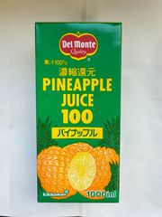 デルモンテ パイナップルジュース 1L紙パック×6本入