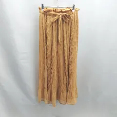 ◇ ⊂ MERCURYDUO マーキュリーデュオ ロング ギャザー フレアスカート サイズF オレンジ系 レディース E  【1503310003277】