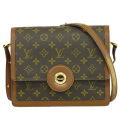 本物 ルイヴィトン LOUIS VUITTON LV ラスパイユ モノグラム ショルダーバッグ ポシェット ブラウン M51372 ビトン バッグ 中古 【フォロー割】