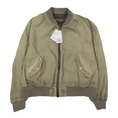 未使用品 ジャーナルスタンダード JOURNAL STANDARD MA-1 ジャケット オーバーフィット ボンバーブルゾン ダメージ加工 アウター ブラウン M メンズ 