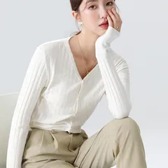 カーディガン トップス春夏 ニット vネック レディース uvカーディガン オフィス 透かし きれいめ eh060zrzrw9