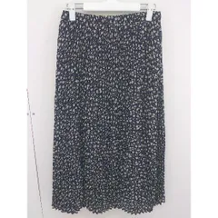 ◇ Another Edition UNITED ARROWS 花柄 ロング プリーツ スカート ネイビー マルチ レディース  【中古】 【1205120008373】のサムネイル