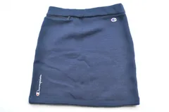 中古 レディース チャンピオンゴルフ Champion スカート L 紺 ネイビー ニット 裏起毛 ウェストゴム