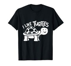I Like Turtles かわいい 亀 愛 亀 海 動物 好き Tシャツ