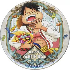 ワンピース 麦わらストア　輩　ホワイトデー　缶バッジ　ルフィ ワンピース ONE PIECE 輩缶バッジ White Day ルフィ - メルカリ