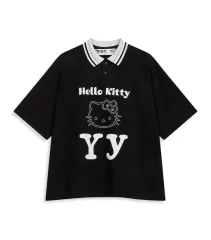 OPEN YY⭐︎オープンワイワイ】 ILOVEYYTシャツアイラブyy黒キティ OPEN YY⭐︎オープンワイワイ】 ILOVEYYTシャツアイラブyy黒キティ