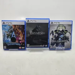 01w-2414 〇 PS5 ゲームソフト まとめ Minecraft Legends THYMESIA SOUL HACKERS 2 ソウル ハッカーズ 2 ３点セット 完動品 【中古品】