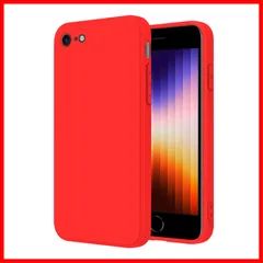 SE3 iPhone iPhone SE2 PinLiSheng(iPhone iPhone8 4.7インチ カバー アイフォン 衝撃吸収 薄型 iPhone7 iPhone7 軽量 シリコン TPU スマホケース 赤) 8 / 第3世代 ケース第2世代 SE