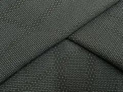 平和屋着物▽本塩沢　単衣　110亀甲　幾何学文様　正絹　逸品　AAAV8451fy