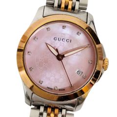 GUCCI グッチ 126.5 腕時計 ピンク×ゴールド×シルバー 正規品 / C557