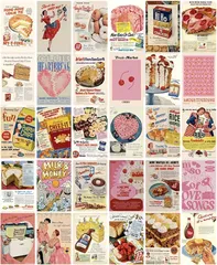 ドナリー おしゃれで可愛い ポストカード 30枚セット はがきサイズ 北欧 韓国 海外 インテリア 雑貨 ミニポスター(スイーツ)