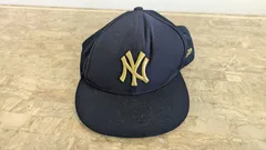 ニューエラ　ニューヨークヤンキース　キャップ　ブラック　ゴールド
