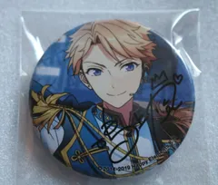 e+あんさんぶるスターズ+　鳴上嵐　サイン　缶バッジ