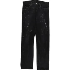 古着 リーバイス Levi's 501 ペイント ブラックデニム ストレートデニムパンツ メンズw34相当/eaa577485