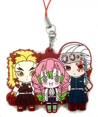 【中古】雑貨 煉獄杏寿郎＆甘露寺蜜璃＆宇髄天元 「鬼滅の刃 滅! カプセルラバーマスコット6」