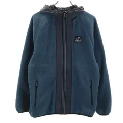 NEW BALANCE ニューバランス フリースジャケット XS ブルー系 フード メンズ 古着
