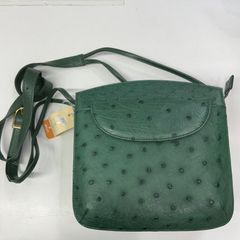 オーストリッチ　グリーンバッグ　美品　　糀谷店