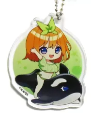 【中古】キーホルダー 中野四葉(ミニキャラ) 「五等分の花嫁∽×カラオケ まねきねこ トレーディングアクリルキーホルダー」