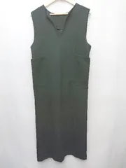 ◇ ⊇ CAPRICIEUX LE'MAGE カプリシューレマージュ 膝下丈 ジャンパースカート サイズF ブラック レディース P  【1410230029570】