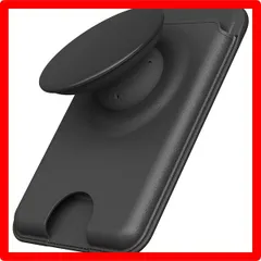 ★送料無料★Color:ブラック [Tapシリーズ 新登場] Sinjimoru 指に優しいMagSafeグリップとウォレットが一体に 3枚カード収納可能 強力磁力 3200G MagSafeカードケース iPhone 16/15/14/13/12シリーズ対応