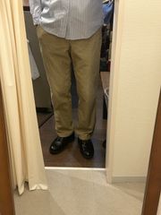 Levi's DOCKERS ドッカーズ KHAKIS コーデュロイパンツ ノータック ストレートパンツ W34L34 ブラウン系 ライトブラウン 黄土色 A-469