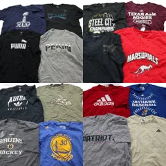 古着卸 まとめ売り スポーツブランドMIX 半袖Tシャツ 16枚セット (メンズ L ) アディダス リーボック 中古 古着 NA1025
