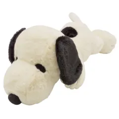 ☆ スヌーピーBK ☆ ぬいぐるみ ふわふわはいはい M スヌーピー 大きい ぬいぐるみ SNOOPY ピーナッツ PEANUTS ふわふわはいはい M 大きめ ふわふわ はいはい 寝そべり キャラクター かわいい 大人 子供 犬 いぬ