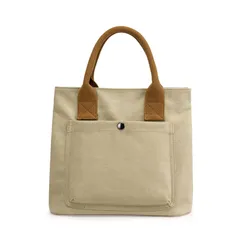 【数量限定】ミニトート 仕切り 小さめ ハンドバッグ キャンバス ミニバッグ おしゃれ レディース かわいい 軽量 散歩 トートバッグ お買い物 旅行 [Wowcarbazole] 通勤 男女兼用