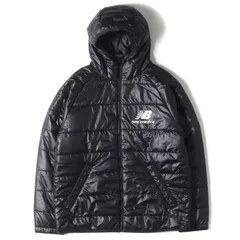 NEW BALANCE ニューバランス ジャケット サイズ:XL フルジップ 中綿 フード ジャケット ブラック 黒 アウター ブルゾン 上着【メンズ】のサムネイル