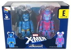 【中古】トレーディングフィギュア BE＠RBRICK -ベアブリック- 100% 2体セット E..ビースト＆アークエンジェル 「Happyくじ BE＠RBRICK MARVEL『X-MEN』」 ペアボックス賞
