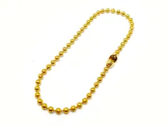 1.5mm玉 ボールチェーン 10cm コネクタ セット ゴールド 金色 キーホルダー 金具 ハンドメイド アクセサリーパーツ