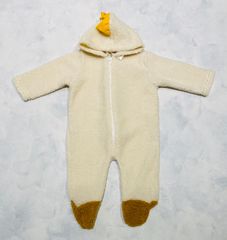 【新品・未使用】カバーオール ベビーアウター ロンパース 恐竜 もこもこ ふわふわ あったか あたたかい かわいい おしゃれ お出かけ コスプレ 80
