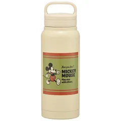 ミッキーマウス 水筒 500ml ステンレス 保温 保冷 マグボトル スクリューハンドル付 ディズニー スケーター