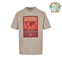【今日特価】Louis Vuitton 25ss 世界地図ホットドリル T シャツ-1