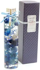 NICHIFLRO 母の日 ハーバリウム リナLina専用BOX付 贈り物 誕生日 女性 男性 記念日 プレゼント 花 結婚祝い 開店祝い 新築祝い ギフト 卒業 入学 L-03( ブルー)