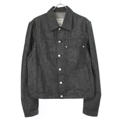 HELMUT LANG ヘルムート ラング TREATED RAW DENIM SLIM 1POCKET デニムトラッカージャケット 745 HW0004 ブラック 50のサムネイル