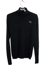 【美品】PUMA GOLF(プーマゴルフ) タートルネックセーター 黒 メンズ M ゴルフ用品 2504-0459 中古