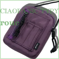 【新品】 CIAOPANIC TYPY roue ／ チャオパニックティピー ルー　ミニショルダーバッグ ポーチ コンパクト ミニウォレット スマホポーチ ショルダー バッグ ネックポーチ パープル 紫 チャオパニック EDC 防災 ガジェット　【ネコポス】