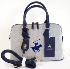 👜極美品【BEVERLY HILLS POLO CLUB トートバッグ】ロゴ刺繍 / カジュアル＆上品デザイン / ユニセックス✨