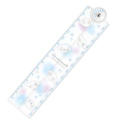 新品　じょうぎ スケール 分度器付き折りたたみ定規 折り畳み シナモロール コンパクト カミオジャパン 049894